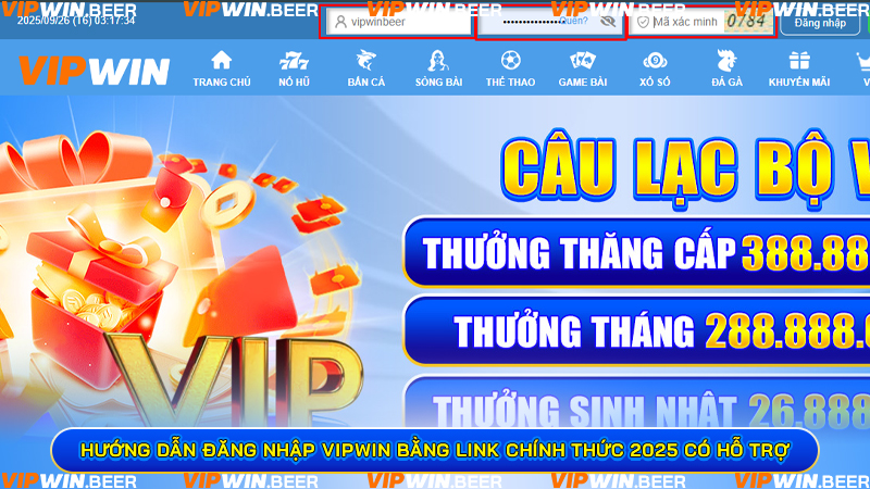 Hướng dẫn đăng nhập VIPWIN bằng link chính thức 2025 có hỗ trợ