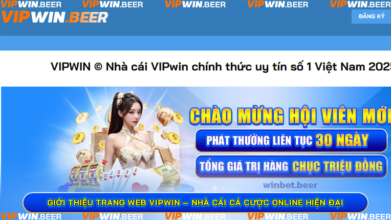 Giới Thiệu Trang Web VIPWIN – Nhà Cái Cá Cược Online Hiện Đại
